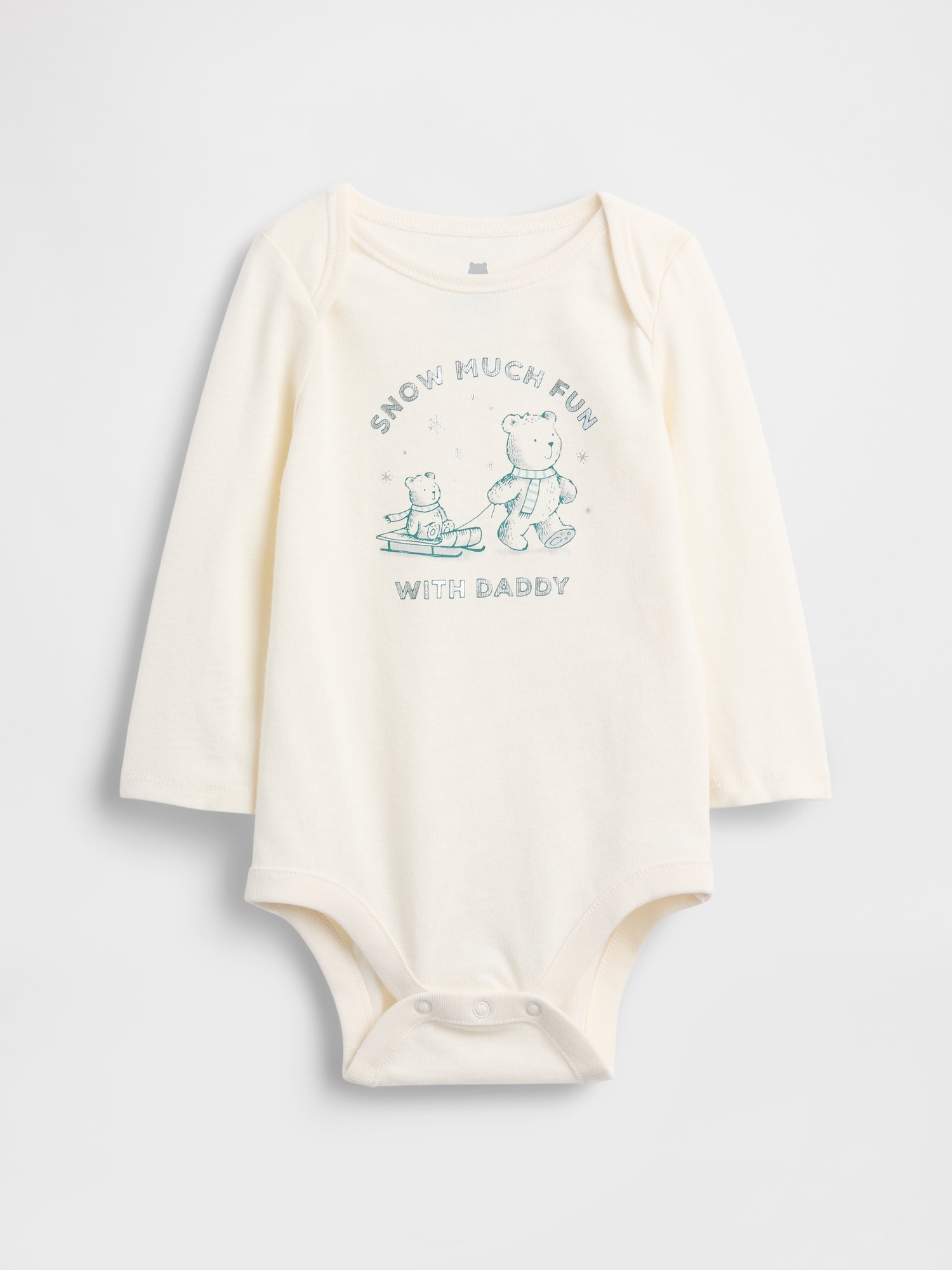 Gap Kids' Baby First Favorites Organic Cotton Graphic Bodysuit In White