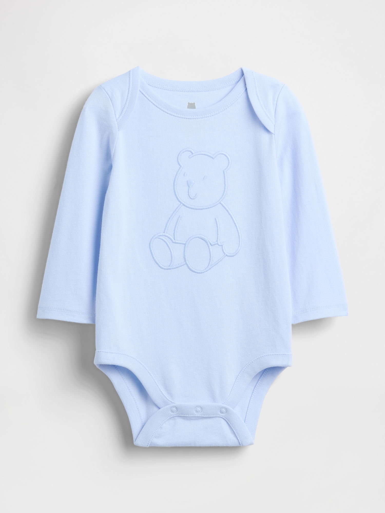 Gap Baby First Favorites Organic Cotton Graphic Bodysuit In Blue