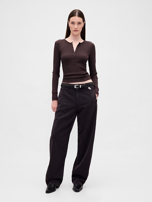 Image number 2 showing, Modern Rib Henley T-Shirt