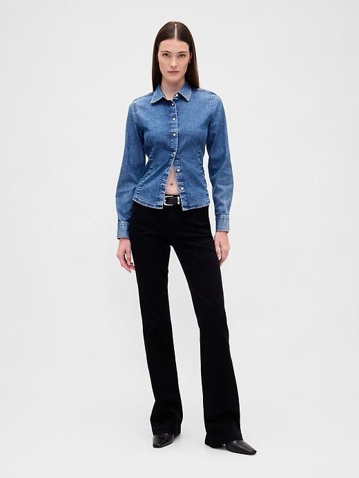 Image number 2 showing, Denim Fitted Shirt
