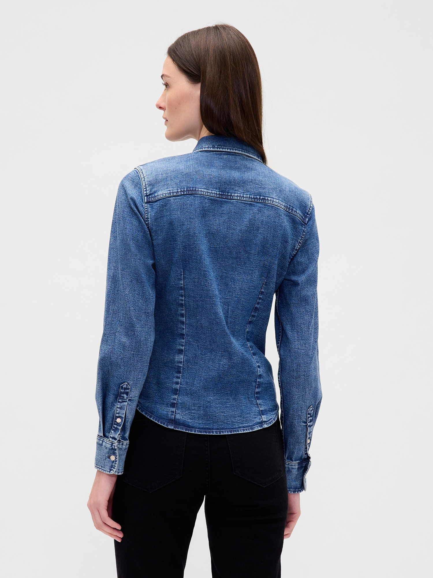 Denim Fitted Shirt