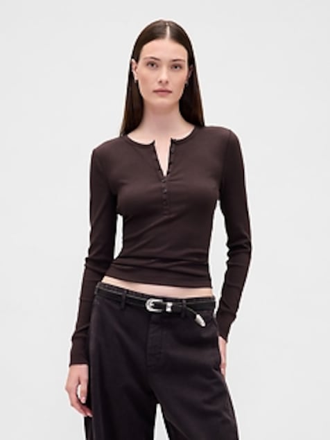 Modern Rib Henley T-Shirt