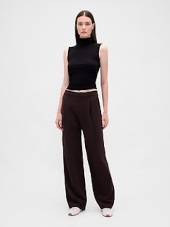 365 Low Rise Pleated Wide-Leg Trousers