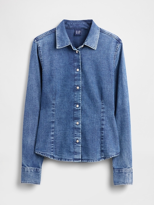 Image number 5 showing, Denim Fitted Shirt