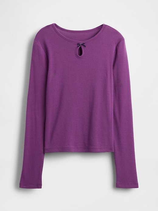 Image number 2 showing, Kids Keyhole Bow Fitted T-Shirt