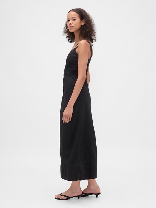 Image number 3 showing, UltraSoft Denim Zip-Front Maxi Dress