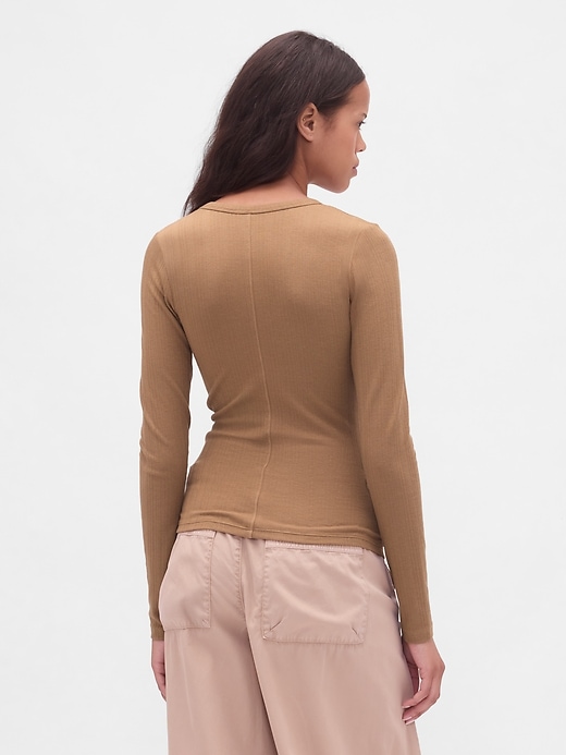 Image number 3 showing, Sheer Modern Rib T-Shirt