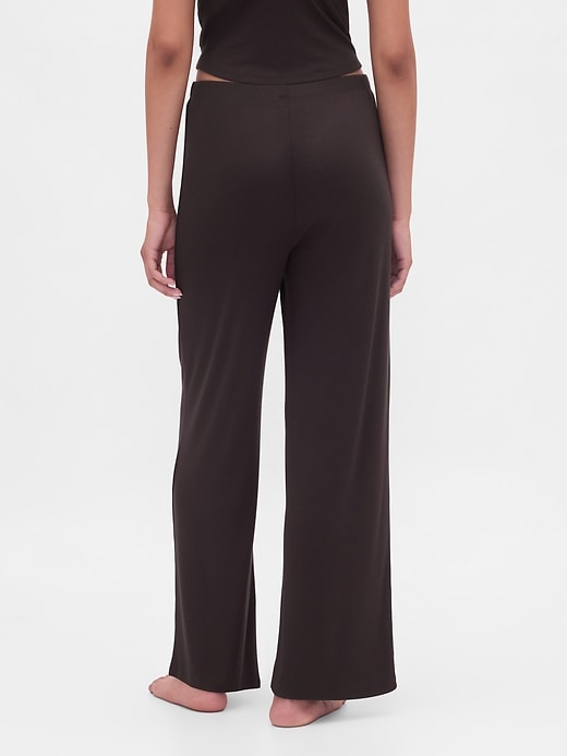 Image number 4 showing, Mini Rib Wide-Leg PJ Pants