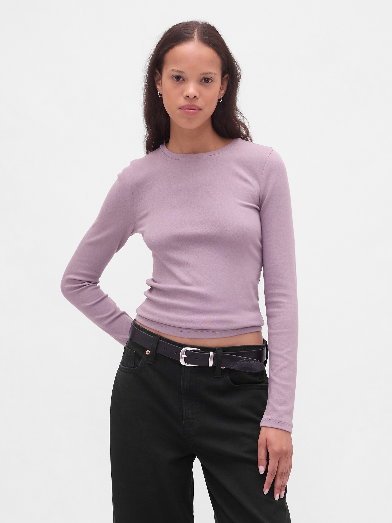 Modern Shrunken T-Shirt - Amethyst Purple