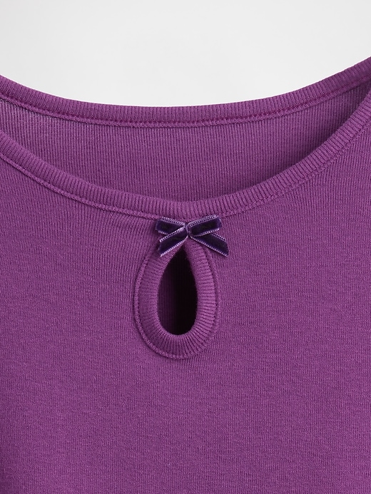 Image number 3 showing, Kids Keyhole Bow Fitted T-Shirt
