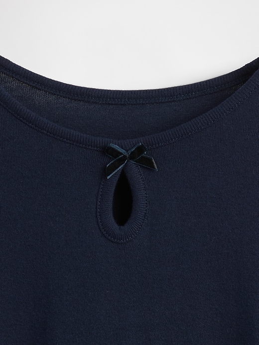 Image number 3 showing, Kids Keyhole Bow Fitted T-Shirt