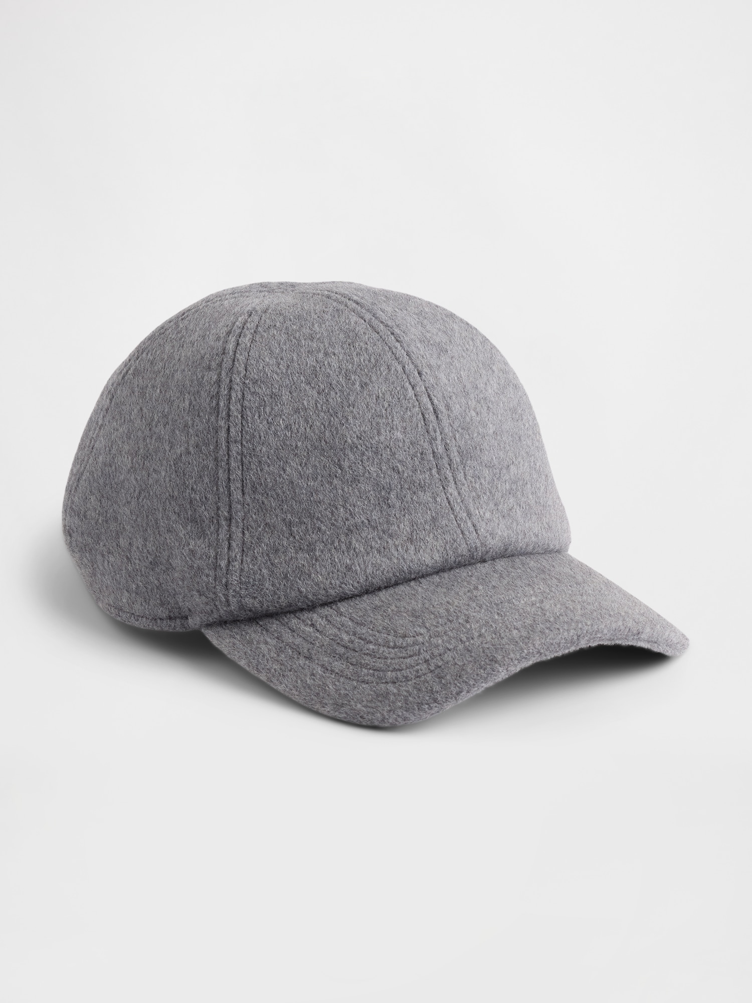 Gap Wool-blend Baseball Hat In Gray
