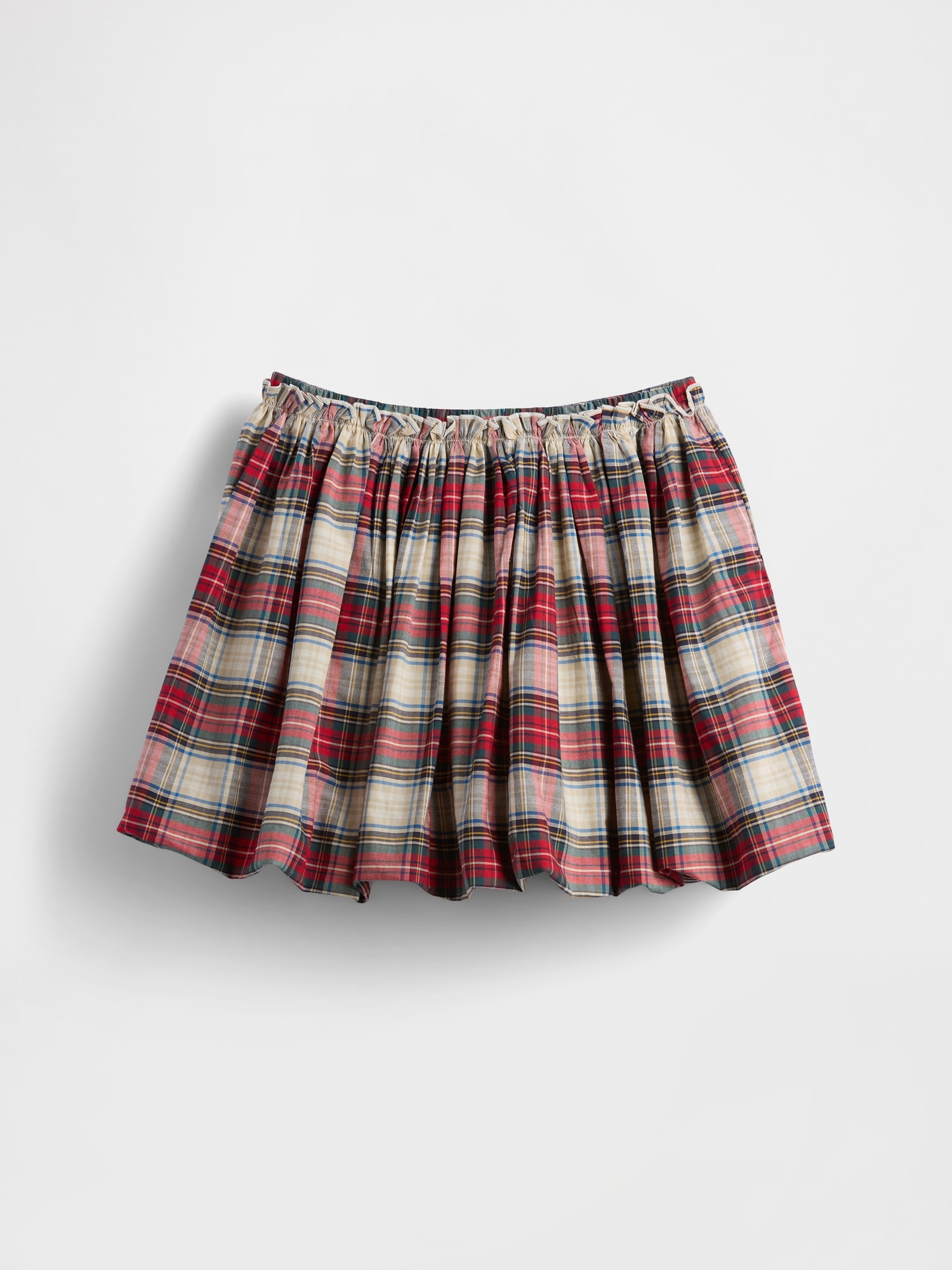 Kids Plaid Bubble Skirt