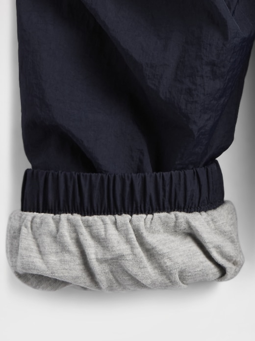 Image number 3 showing, Baby & Toddler Lined Parachute Joggers