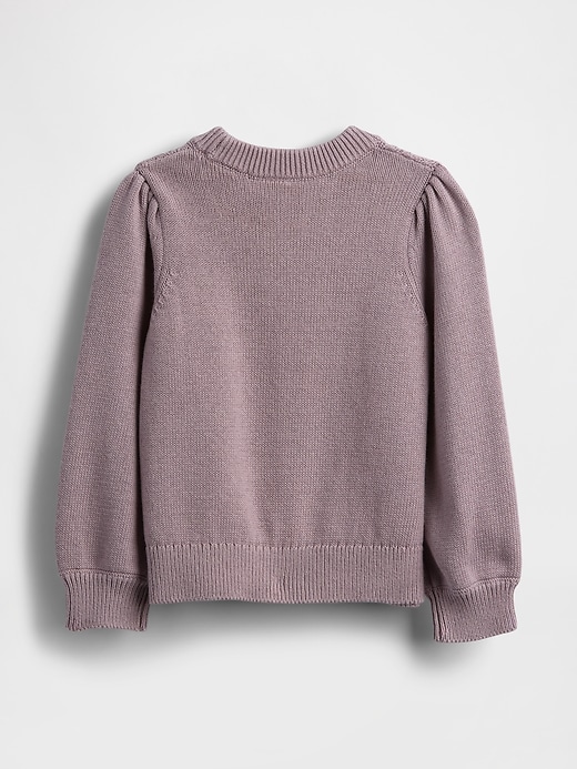 Image number 2 showing, Baby & Toddler Puff-Sleeve Sweater