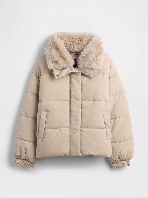 Image number 5 showing, Fur-Trim Puffer Jacket