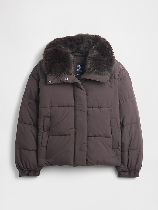 Image number 5 showing, Fur-Trim Puffer Jacket