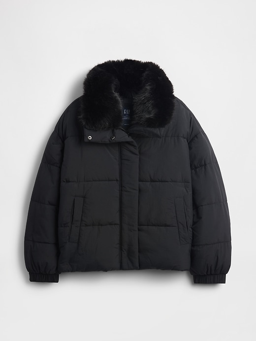 Image number 5 showing, Fur-Trim Puffer Jacket