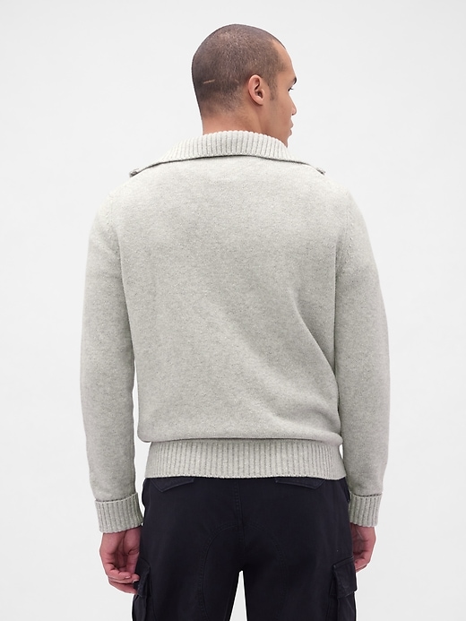 Image number 3 showing, CashSoft Quarter-Zip Pullover Sweater