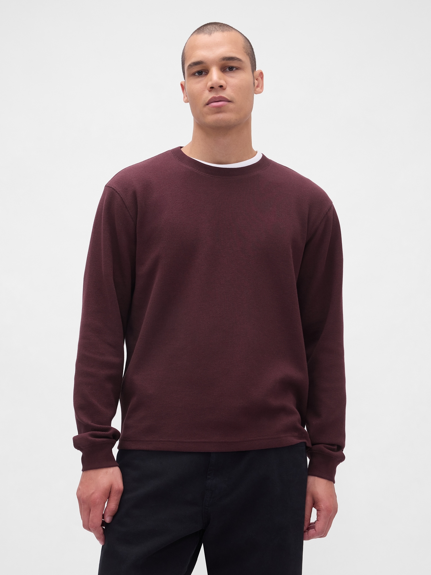 Waffle Crew T-Shirt - Wine