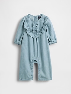 Baby Denim Ruffle One-Piece