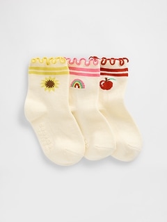 Baby & Toddler Crew Socks (3-Pack)