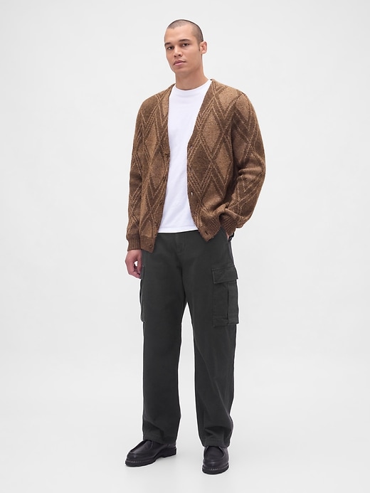 Image number 2 showing, Brushed Argyle Cardigan