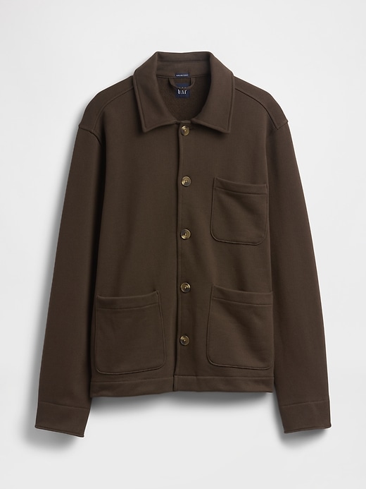 Image number 5 showing, French Terry Chore Jacket