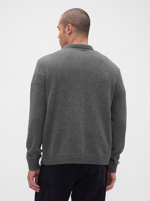 Image number 3 showing, Merino Wool-Blend Cardigan Sweater