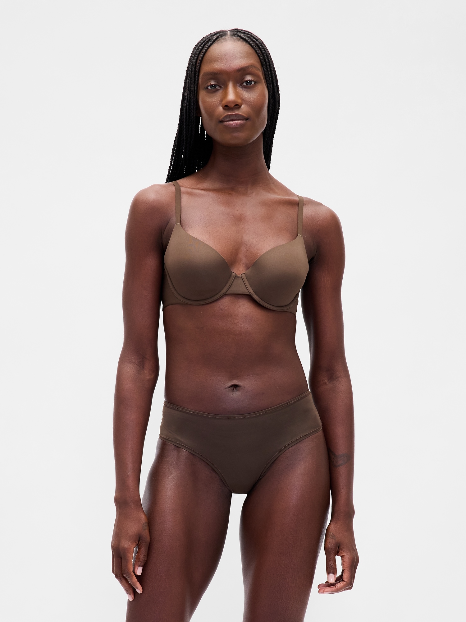 SecondSkin T-Shirt Bra - Bracken Olive Green