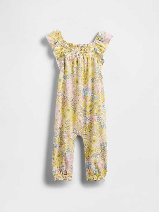 Image number 1 showing, Baby Smocked Floral One-Piece