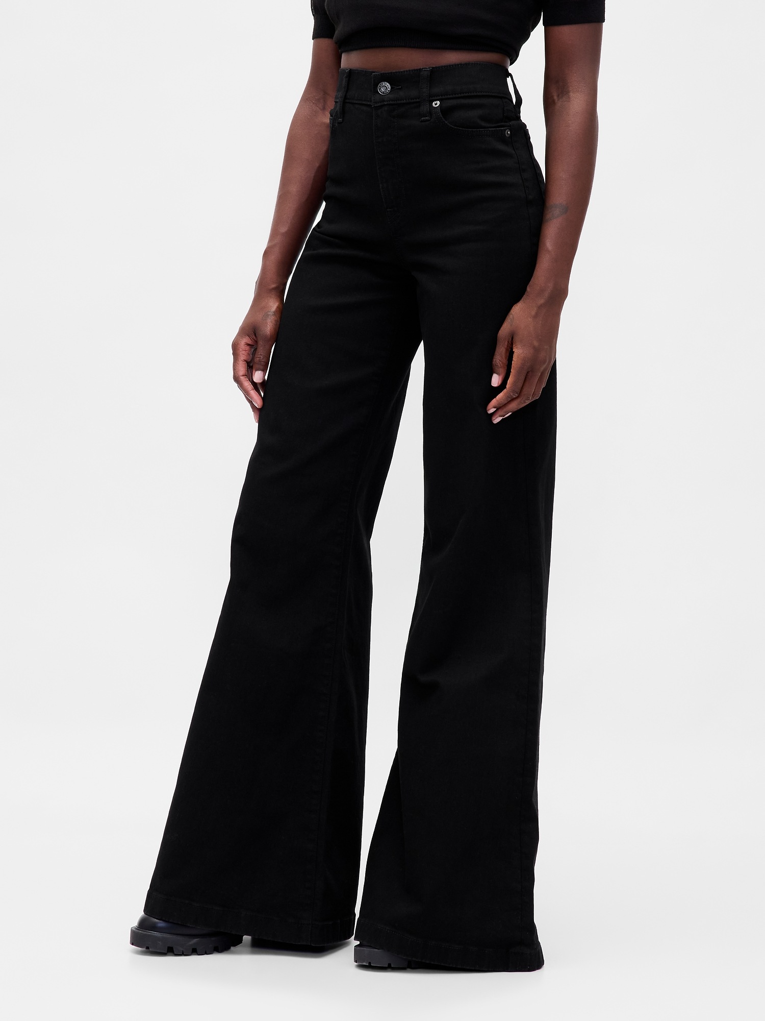 Женские джинсы Gap High Rise Wide Flare Jeans — фото 2