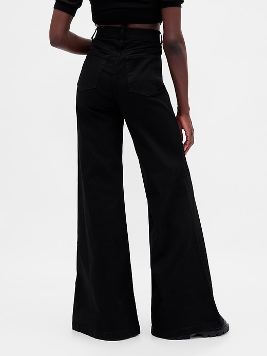 Image number 4 showing, High Rise Wide Flare Jeans