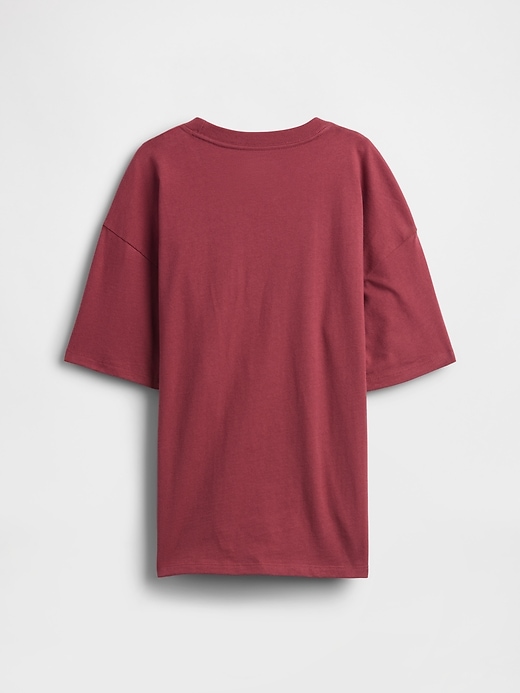 2 of 8 showing, with the color Red clay of product Kids Relaxed Graphic T-Shirt
