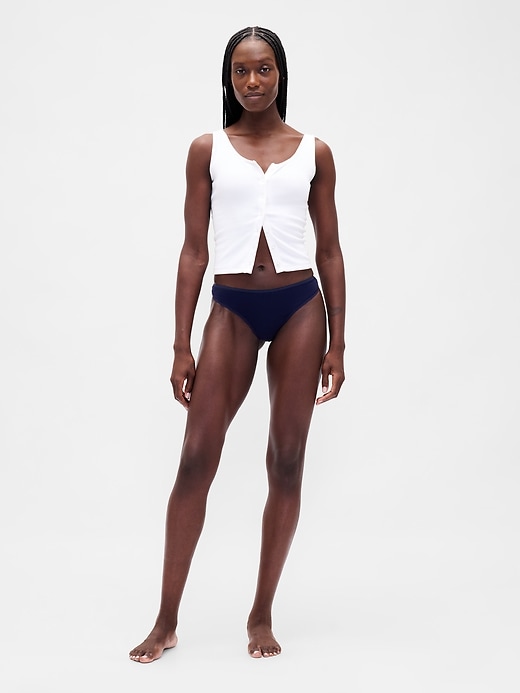 Image number 3 showing, Organic Stretch Cotton Thong