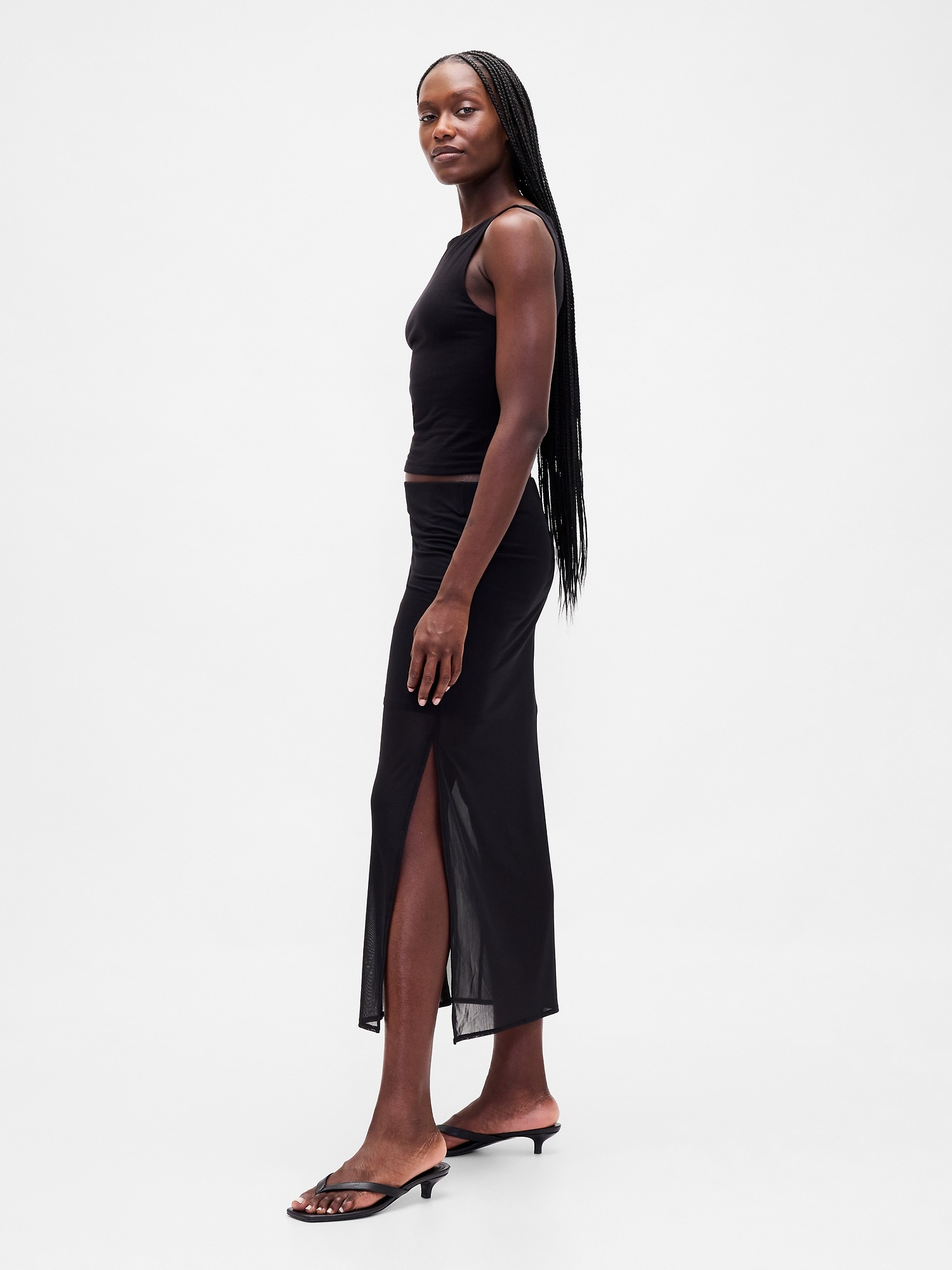 Женские юбки Gap Mesh Midi Skirt — фото 3