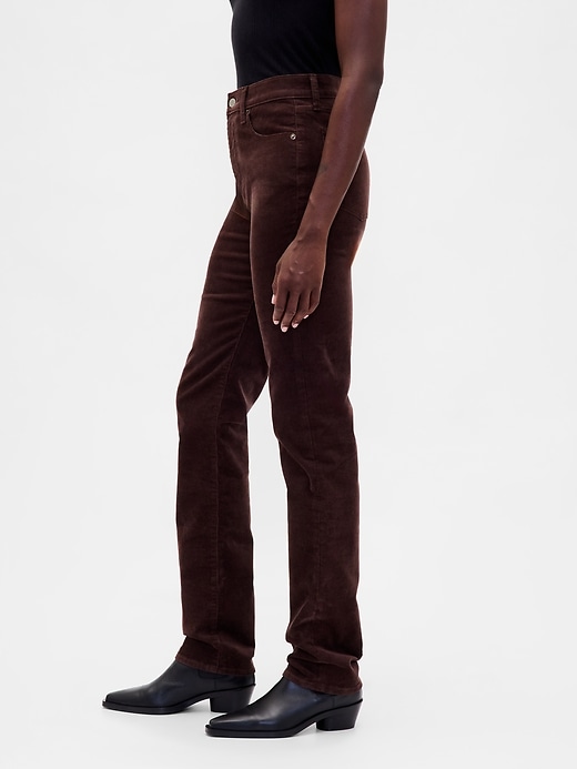 Image number 3 showing, High Rise Corduroy '90s Straight Jeans