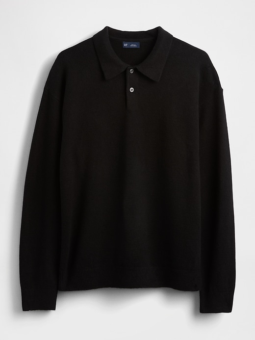 Image number 5 showing, CashSoft Relaxed Polo Sweater