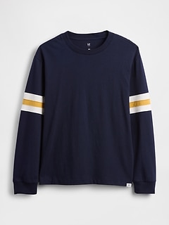 Kids Relaxed Varsity Stripe T-Shirt