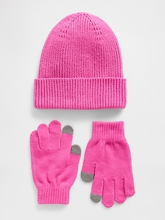 Kids Beanie & Gloves Set
