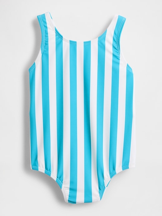Image number 1 showing, Baby & Toddler Bow-Back One-Piece Swimsuit