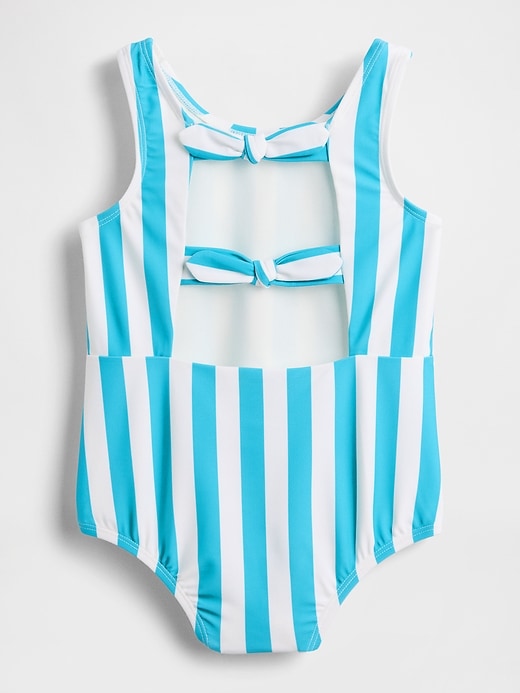 Image number 2 showing, Baby & Toddler Bow-Back One-Piece Swimsuit