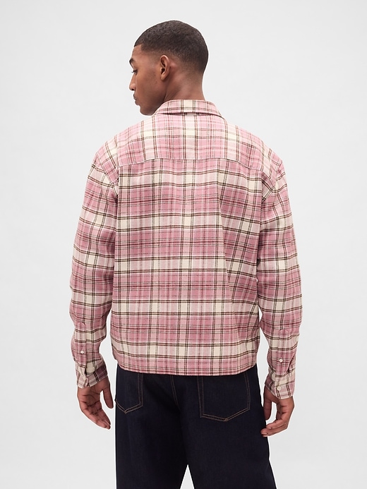 Image number 3 showing, Organic Cotton Relaxed Flannel Shirt