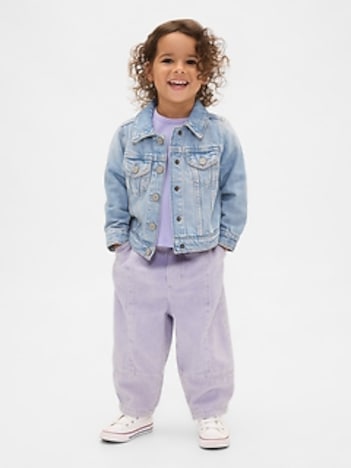 Baby & Toddler Pull-On Barrel Jeans