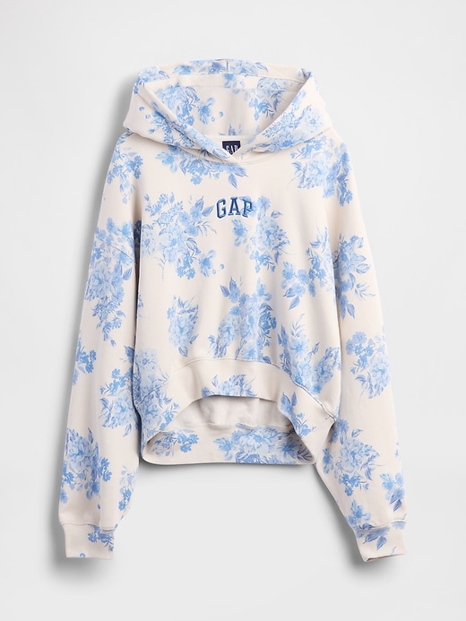 Image number 5 showing, VintageSoft Crop Logo Hoodie