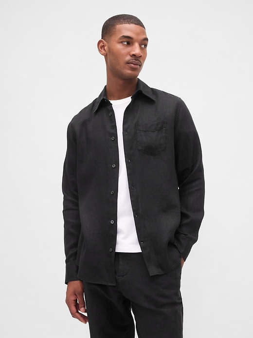 Image number 1 showing, 100% Linen Classic Shirt