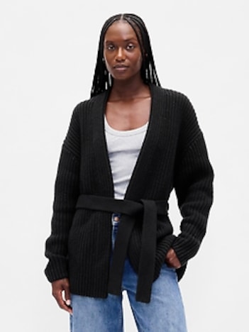 Oversized Wrap Cardigan Sweater