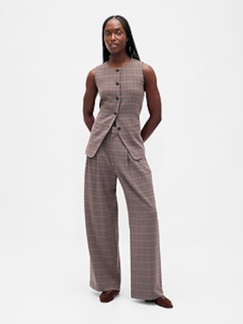 365 High Rise Brushed Twill Pleated Trousers