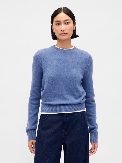 Image number 1 showing, CashSoft Crewneck Sweater