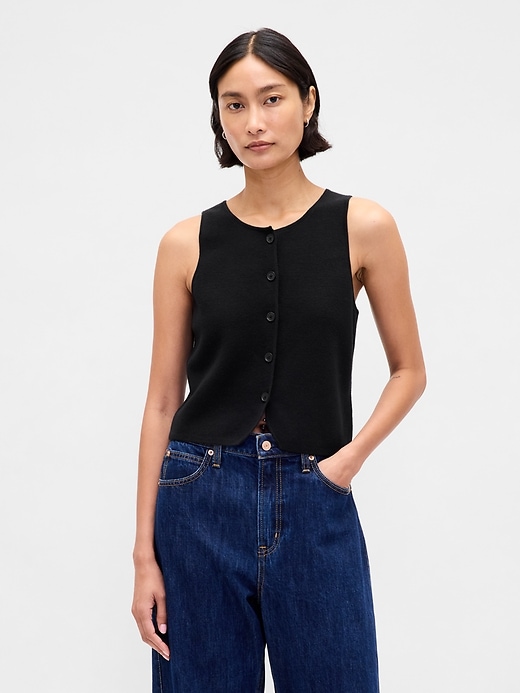 Image number 1 showing, Lightweight CashSoft Tailored Vest